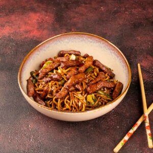 kuşkonmazlı etli noodle