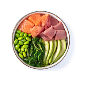 salmon&maguro poke bowl